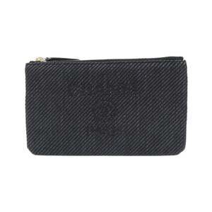 CHANEL Black Deauville Pouch